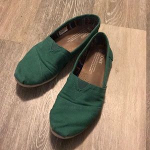 Green Toms Size 6